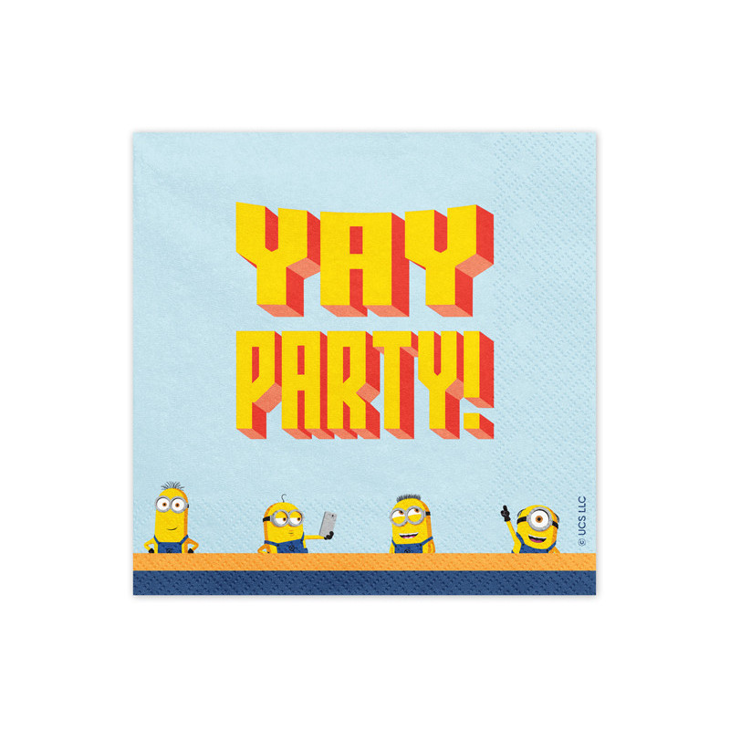 Napkins Minions, 33x33 cm, mix (1 pkt / 20 pc.) Napkins Minions, 33x33 cm, mix (1 pkt / 20 pc.)
