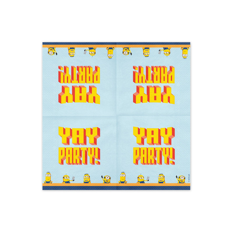 Napkins Minions, 33x33 cm, mix (1 pkt / 20 pc.) Napkins Minions, 33x33 cm, mix (1 pkt / 20 pc.)