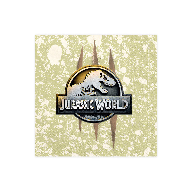 Napkins Jurassic World, 33x33 cm, mix (1 pkt / 20 pc.) Napkins Jurassic World, 33x33 cm, mix (1 pkt / 20 pc.)