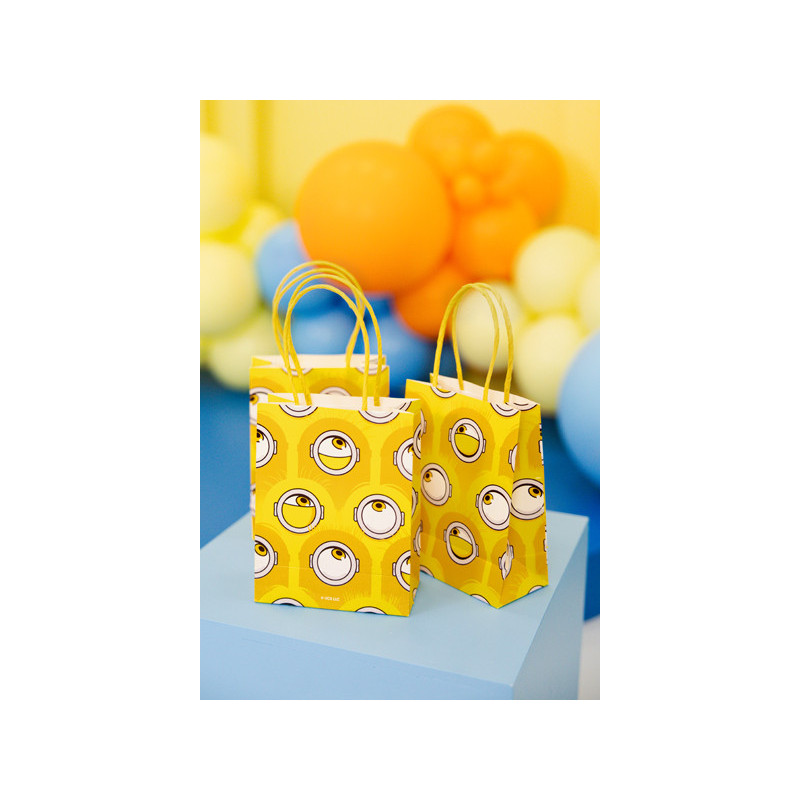 GIft bags Minions, 12x15.5x6 cm, yellow (1 pkt / 6 pc.) GIft bags Minions, 12x15.5x6 cm, yellow (1 pkt / 6 pc.)