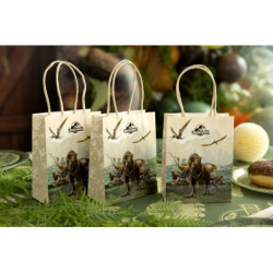 Paper gift bags Jurassic World, 12x15.5x6 cm, mix (1 pkt / 6 pc.)