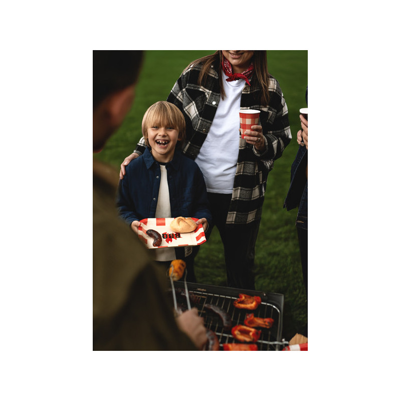 BBQ paper plates, mix, 26x26 cm (1 pkt / 6 pc.)