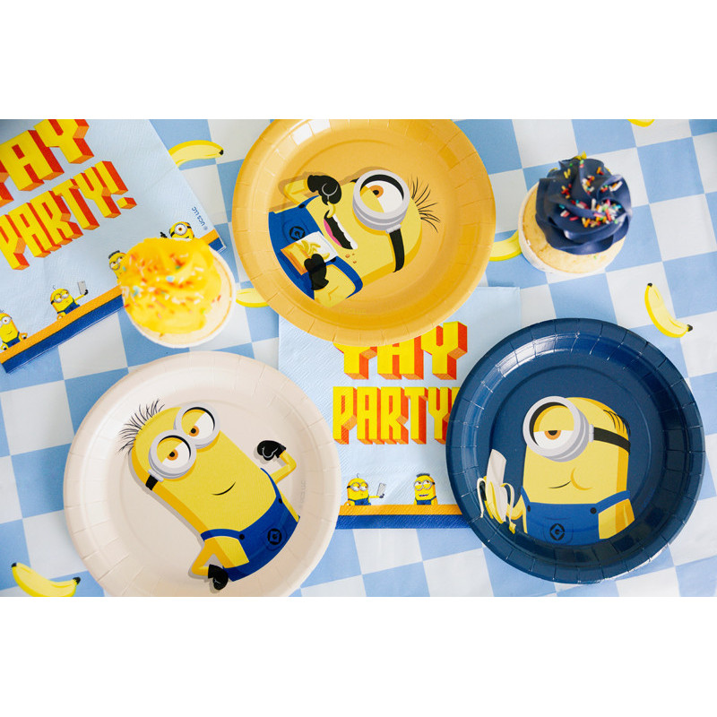 Paper plates Minions, 18 cm, mix (1 pkt / 6 pc.)