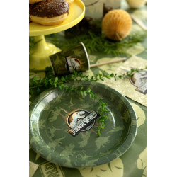 Paper plates Jurassic World, 23 cm, mix (1 pkt / 6 pc.) Paper plates Jurassic World, 23 cm, mix (1 pkt / 6 pc.)