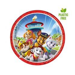 8 stk. Paptallerkner Paw Patrol® Rescue Heroes 20 cm – Klar til en heltemodig fest