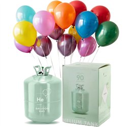 Komplet Helium Kit XXL Grøn m. 90 balloner – Gør din fest klar på få minutter