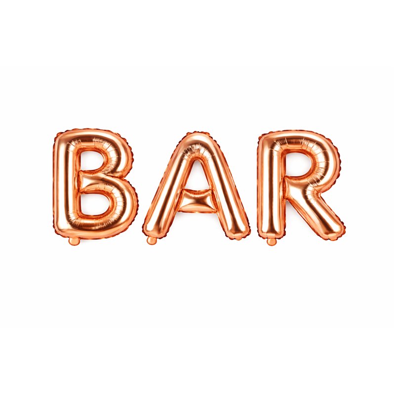 Folieballon BAR Rose Guld 35 cm – Luksuriøs dekoration til den eksklusive fest Folieballon BAR Rose Guld 35 cm – Luksuriøs dekoration til den eksklusive fest