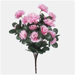 1 stk. Kunstig Azalea blomst Pink 33 cm &ndash; Allergivenlig elegance, friskhed &aring;ret rundt