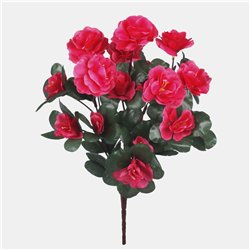 1 stk. Kunstig Azalea blomst Fuchsia 33 cm &ndash; Allergivenlig elegance, friskhed &aring;ret rundt