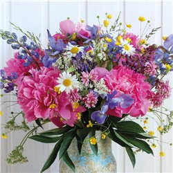 20 stk. Servietter Blomsterbuket 3-lags 33x33 cm