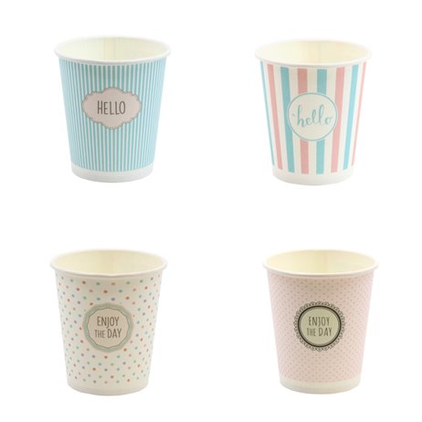 100 stk Papkrus Pastel-kollektionen - 250 ml 100 stk Papkrus Pastel-kollektionen - 250 ml