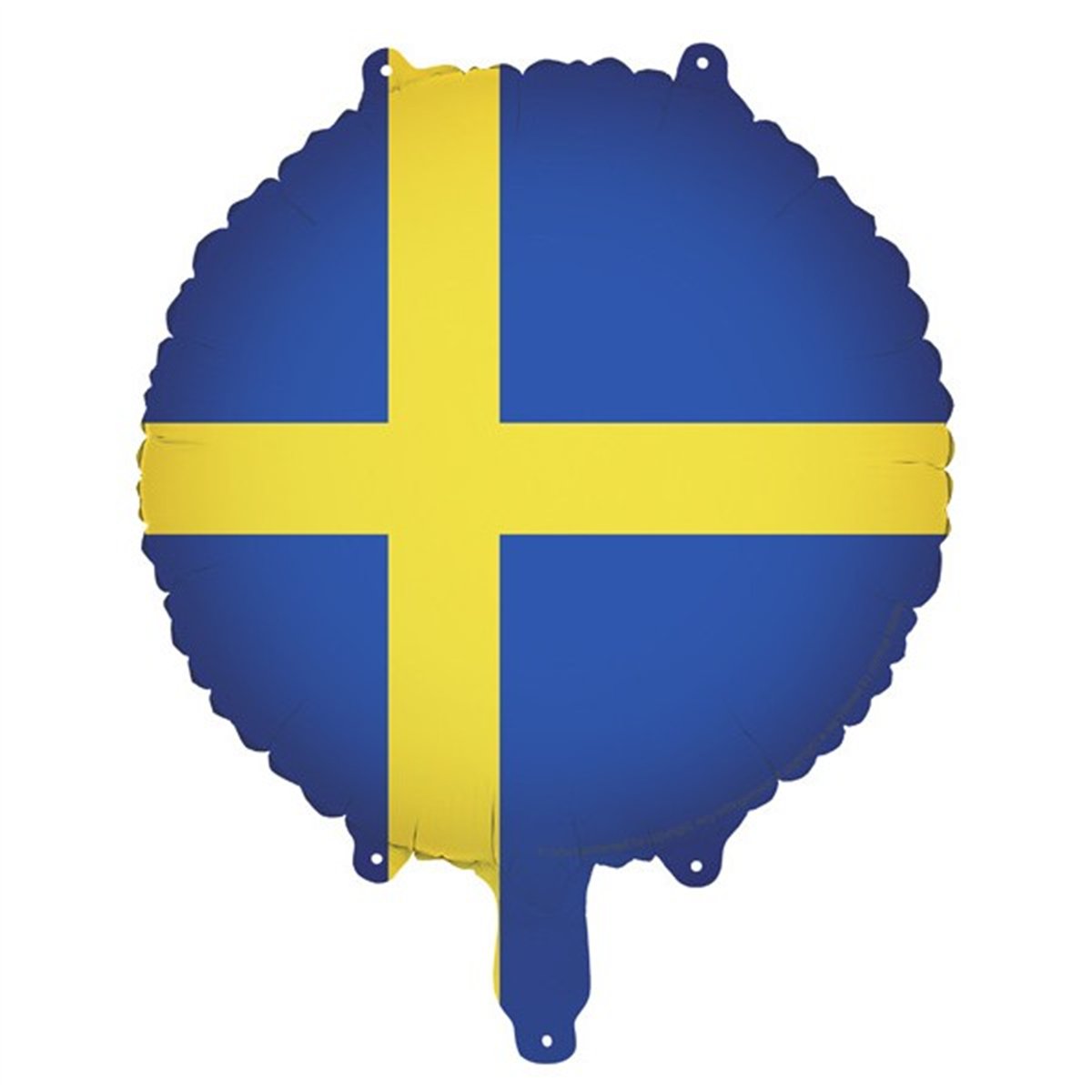 1 stk. Folieballon Sverige Blå/Gul 45 cm 1 stk. Folieballon Sverige Blå/Gul 45 cm