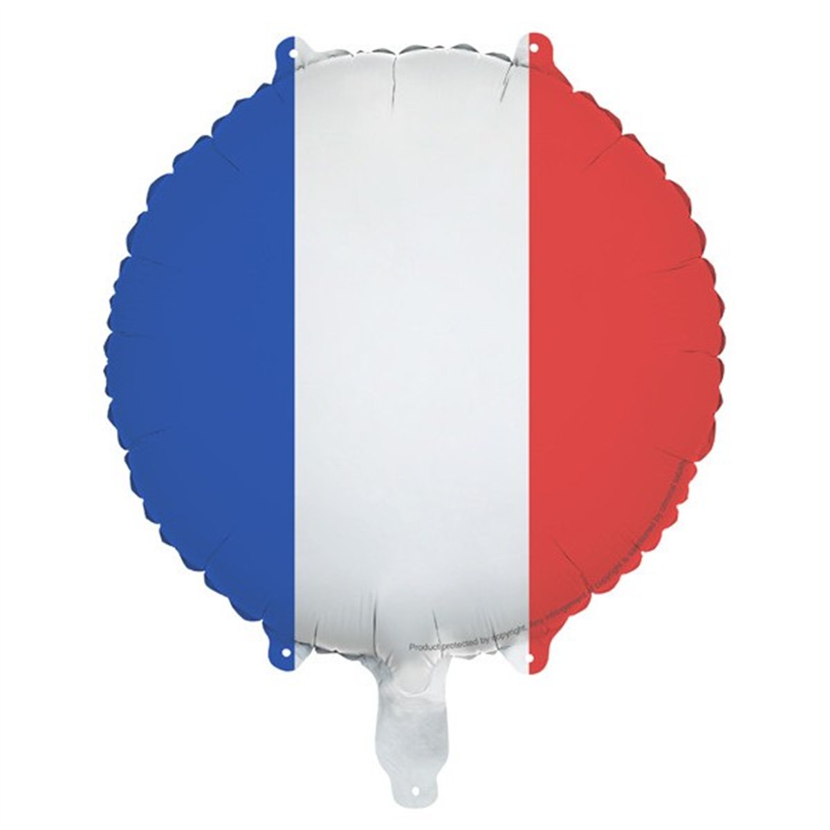 1 stk. Folieballon Frankrig Blå/Hvid/Rød 45 cm 1 stk. Folieballon Frankrig Blå/Hvid/Rød 45 cm