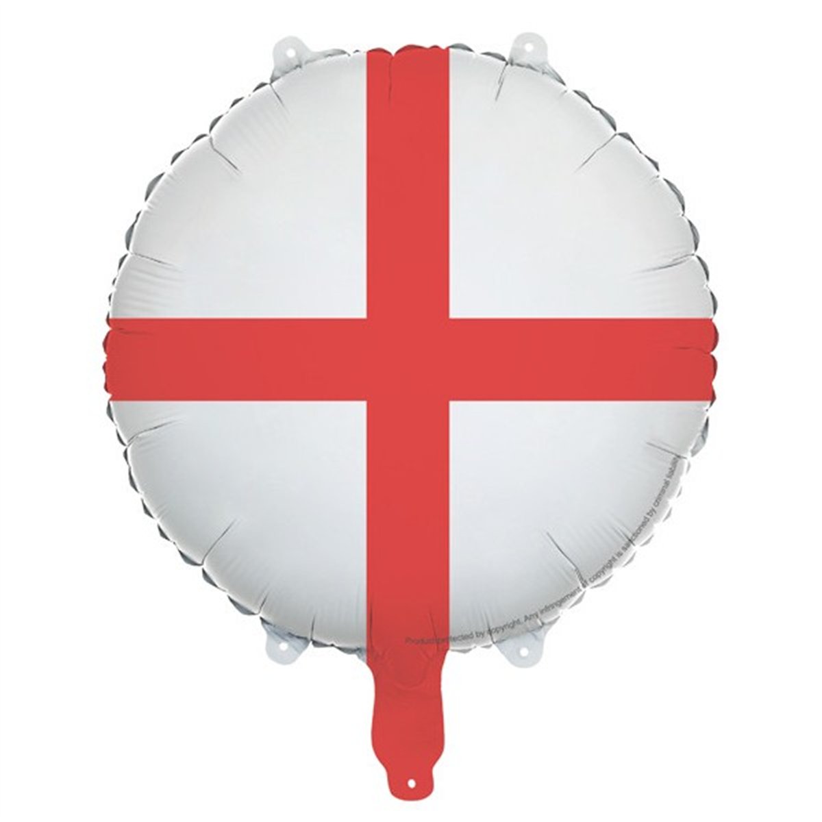 1 stk. Folieballon England Rød/Hvid 45 cm 1 stk. Folieballon England Rød/Hvid 45 cm