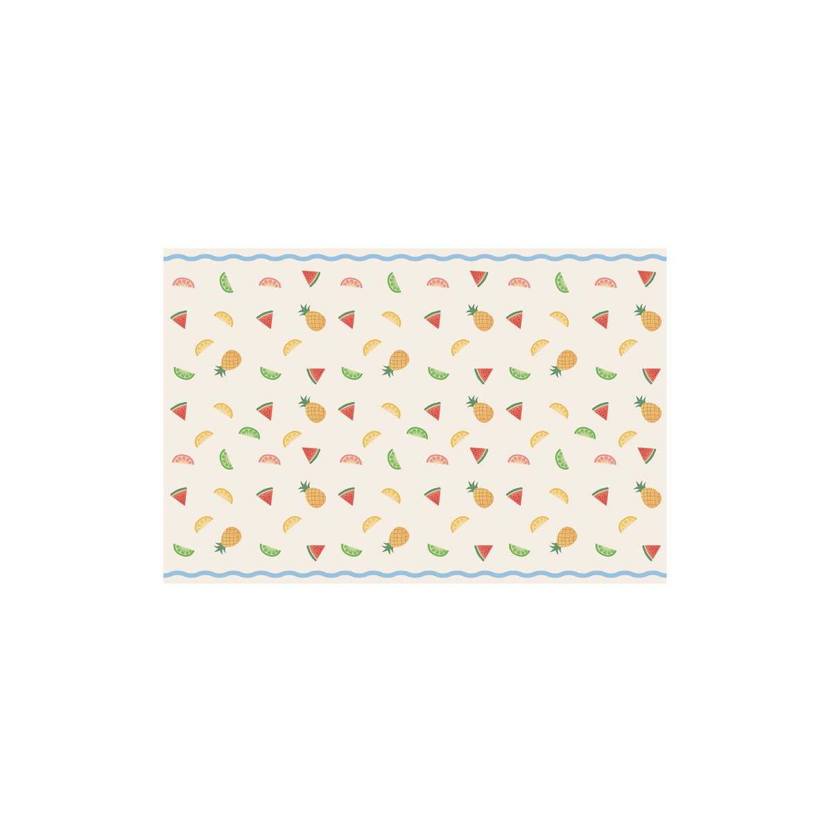 Paper tablecloth Fruits, 180x120 cm, mix Paper tablecloth Fruits, 180x120 cm, mix