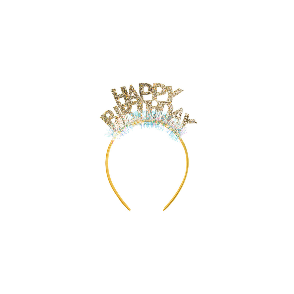 Headband Happy Birthday, 14.5x19 cm, gold Headband Happy Birthday, 14.5x19 cm, gold