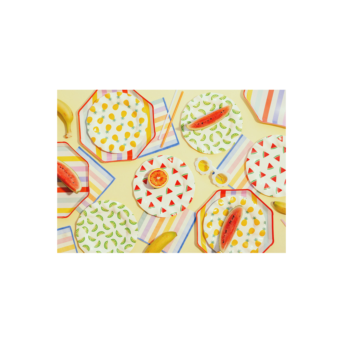 Napkins Stripes, 33x33 cm, mix (1 pkt / 20 pc.)