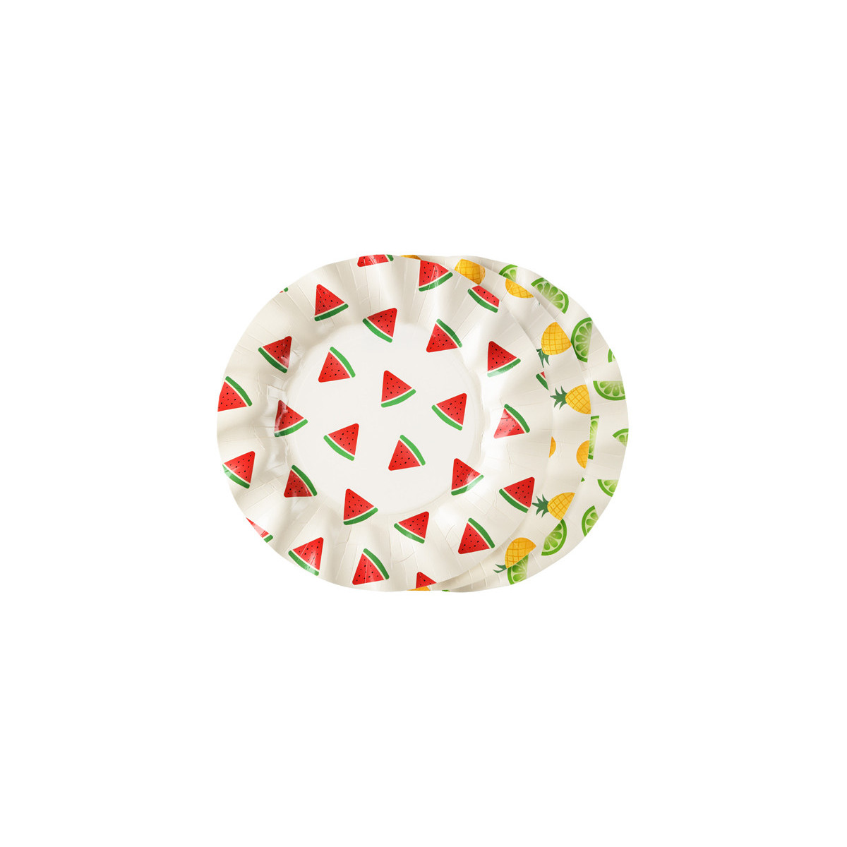 Plates Fruits, 20.5 cm, mix (1 pkt / 6 pc.) Plates Fruits, 20.5 cm, mix (1 pkt / 6 pc.)