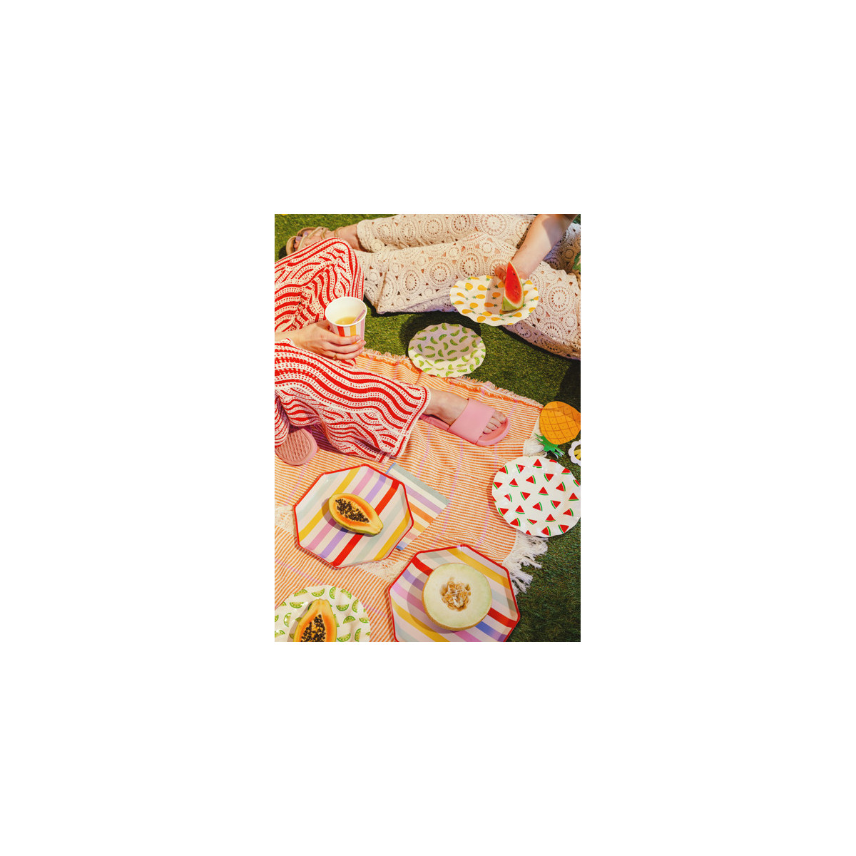 Plates Fruits, 20.5 cm, mix (1 pkt / 6 pc.) Plates Fruits, 20.5 cm, mix (1 pkt / 6 pc.)