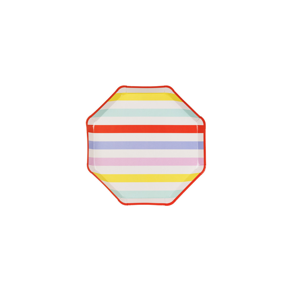 Plates Stripes, 24.5x24.5 cm, mix (1 pkt / 6 pc.) Plates Stripes, 24.5x24.5 cm, mix (1 pkt / 6 pc.)