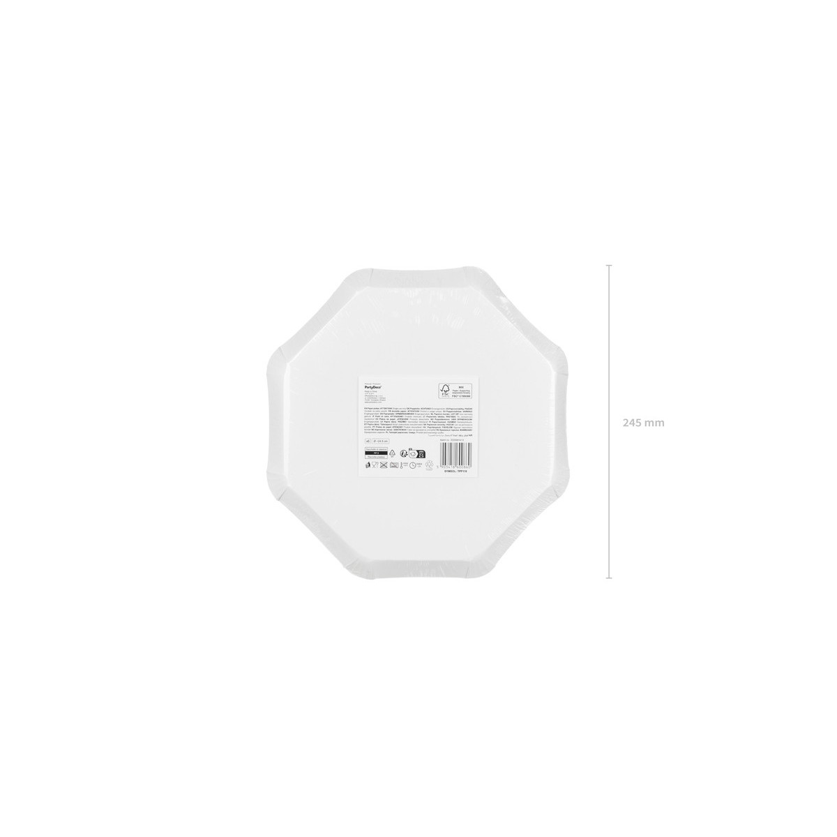 Plates Stripes, 24.5x24.5 cm, mix (1 pkt / 6 pc.) Plates Stripes, 24.5x24.5 cm, mix (1 pkt / 6 pc.)