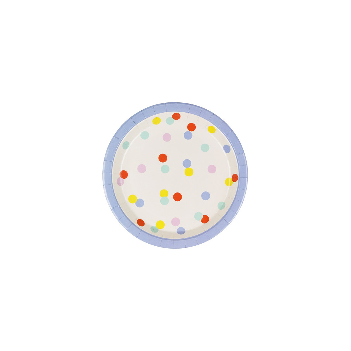Plates Confetti, 23 cm, mix (1 pkt / 6 pc.) Plates Confetti, 23 cm, mix (1 pkt / 6 pc.)
