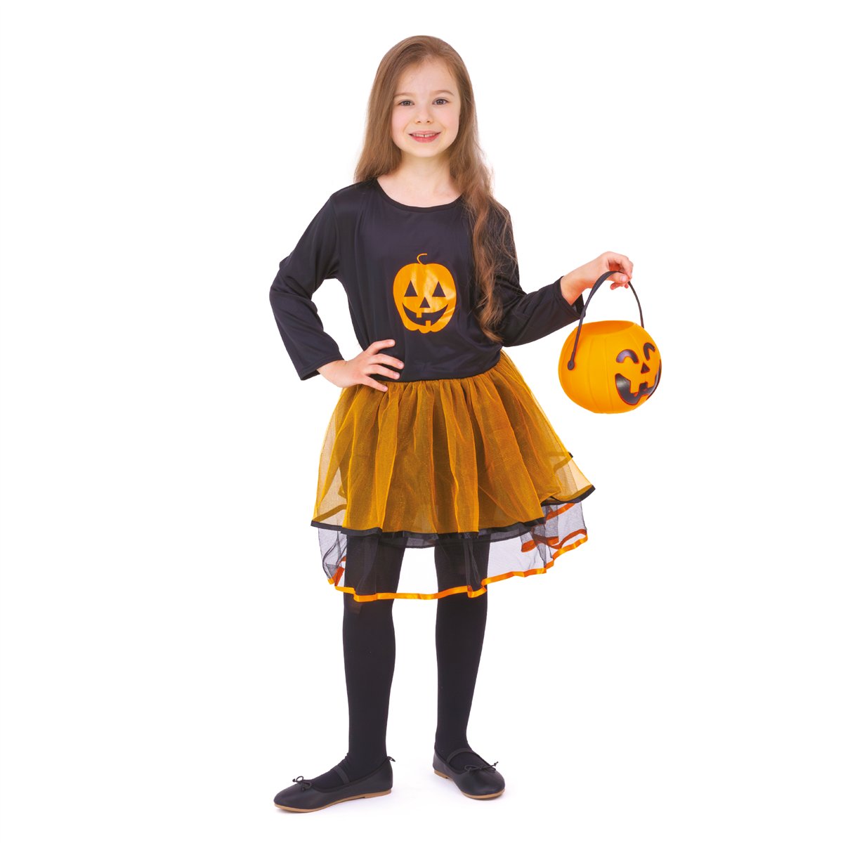 Halloween Græskarkjole 120-130 cm Halloween Græskarkjole 120-130 cm