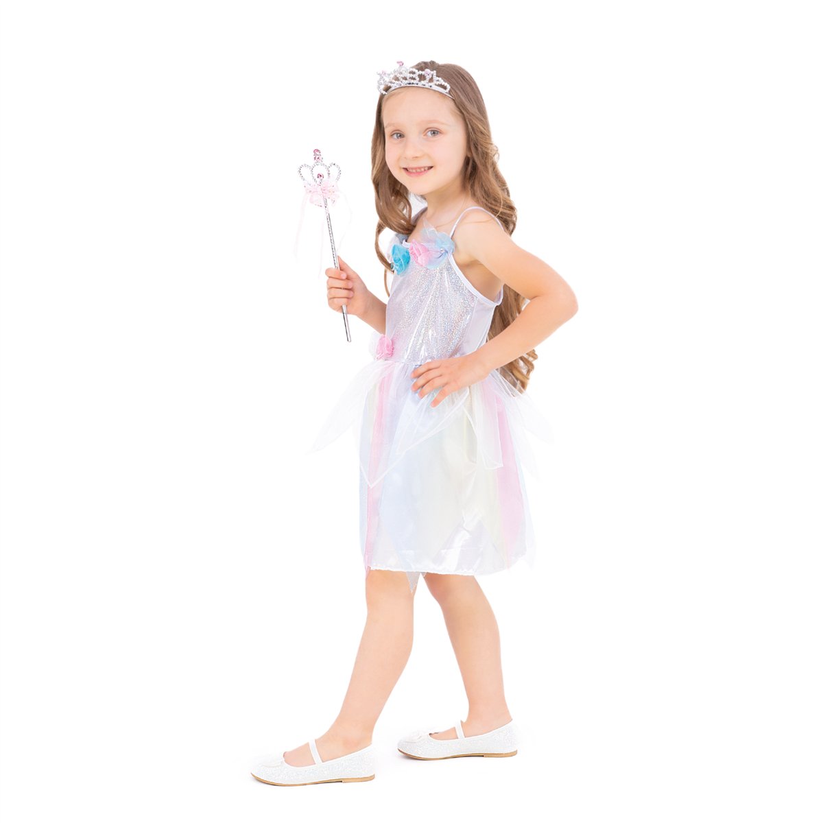 Fe-kjole kjole lyse pastel farver 110-120 cm