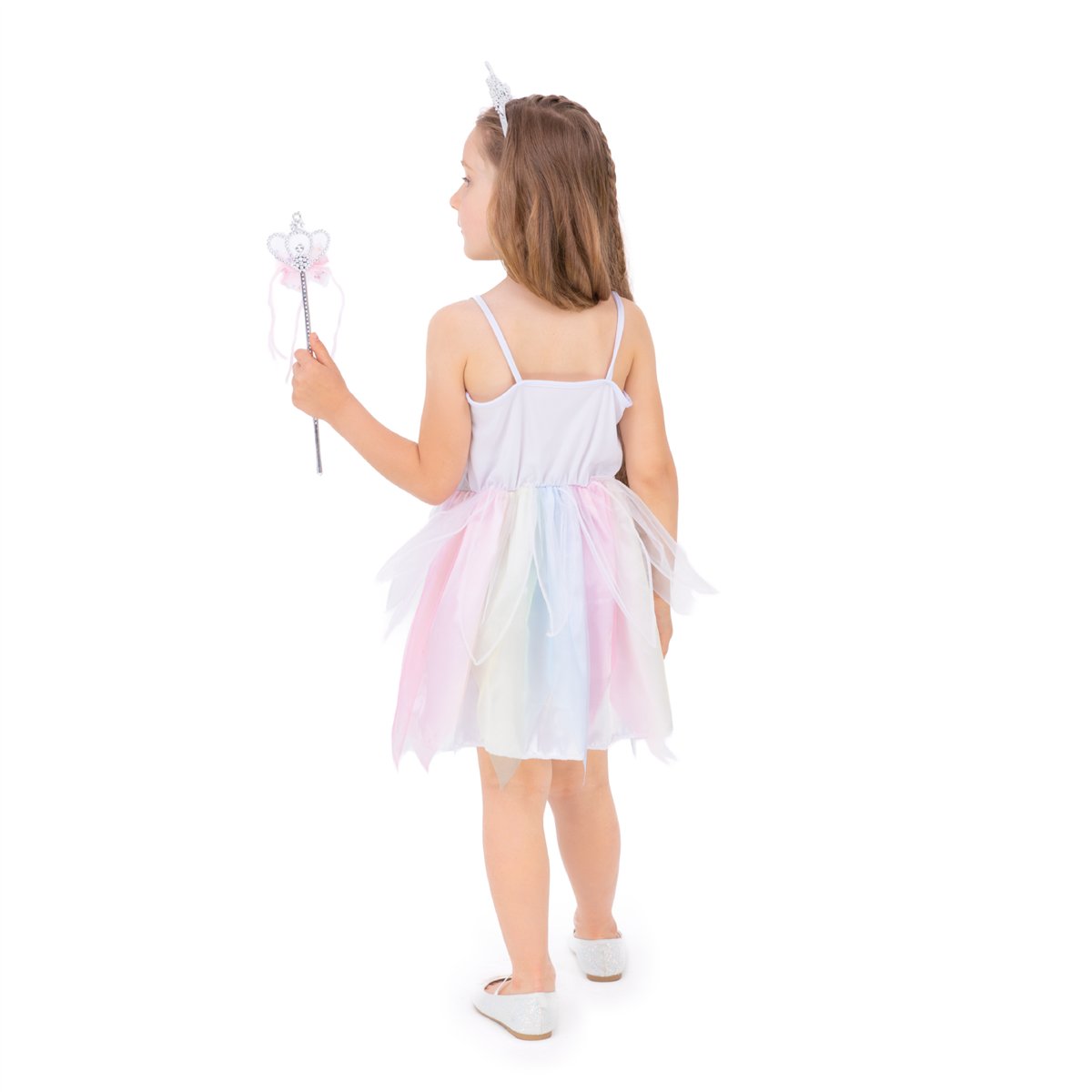 Fe-kjole kjole lyse pastel farver 110-120 cm