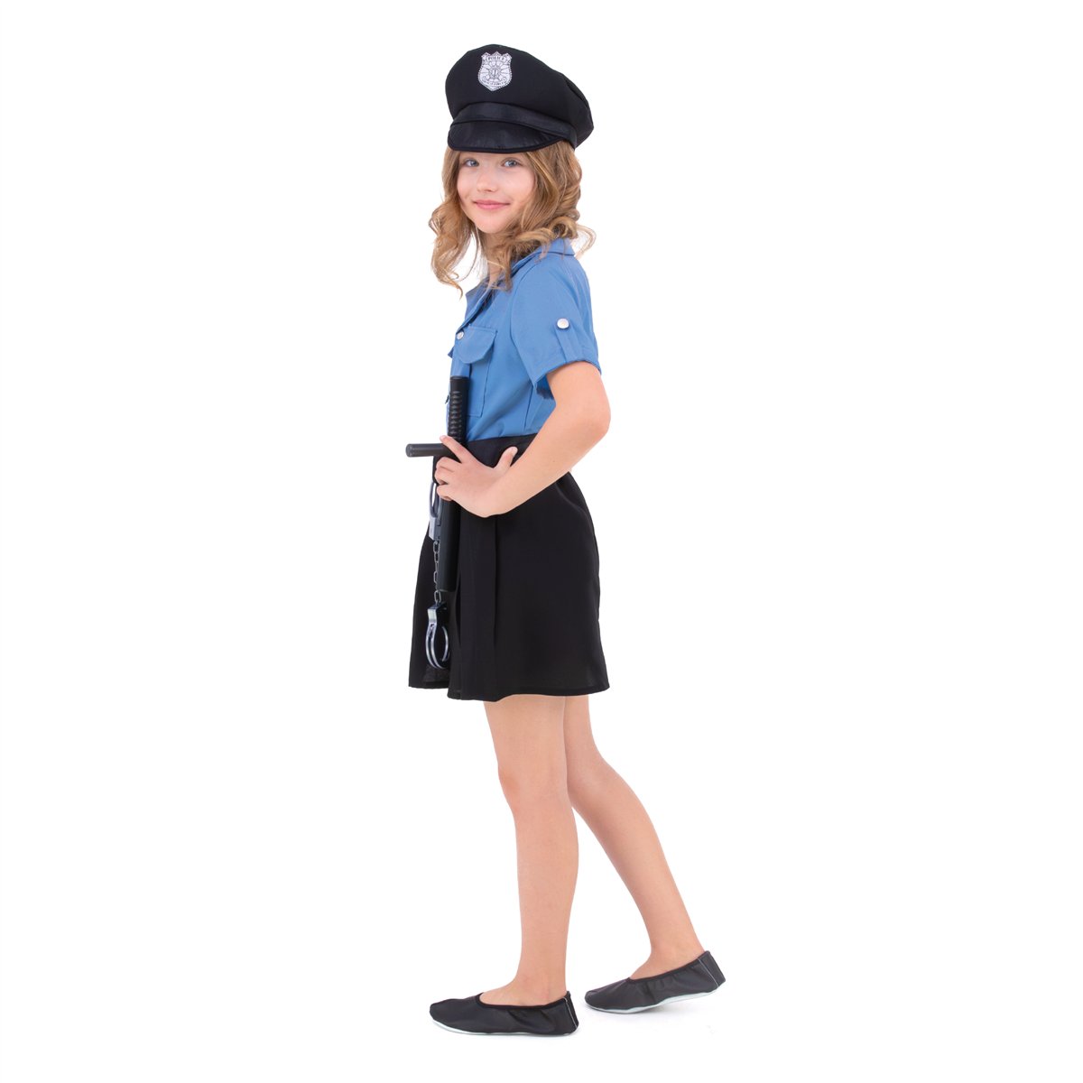 Politibetjent uniform kostume 110-120 cm