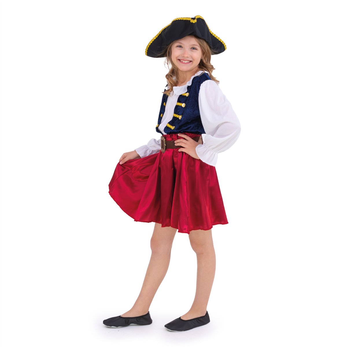 Piratkostume komplet s&aelig;t 110-120 cm