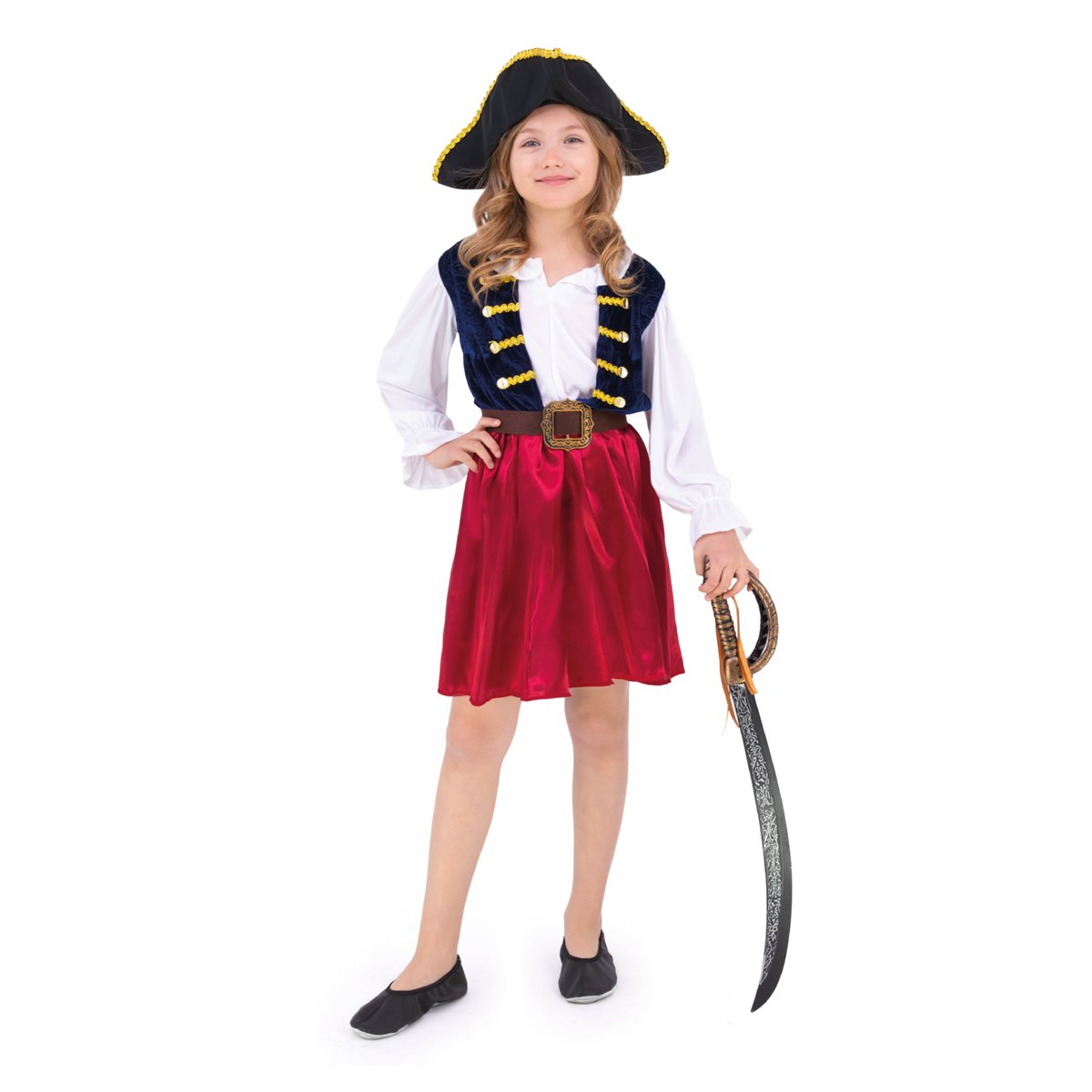 Piratkostume komplet sæt 110-120 cm Piratkostume komplet sæt 110-120 cm