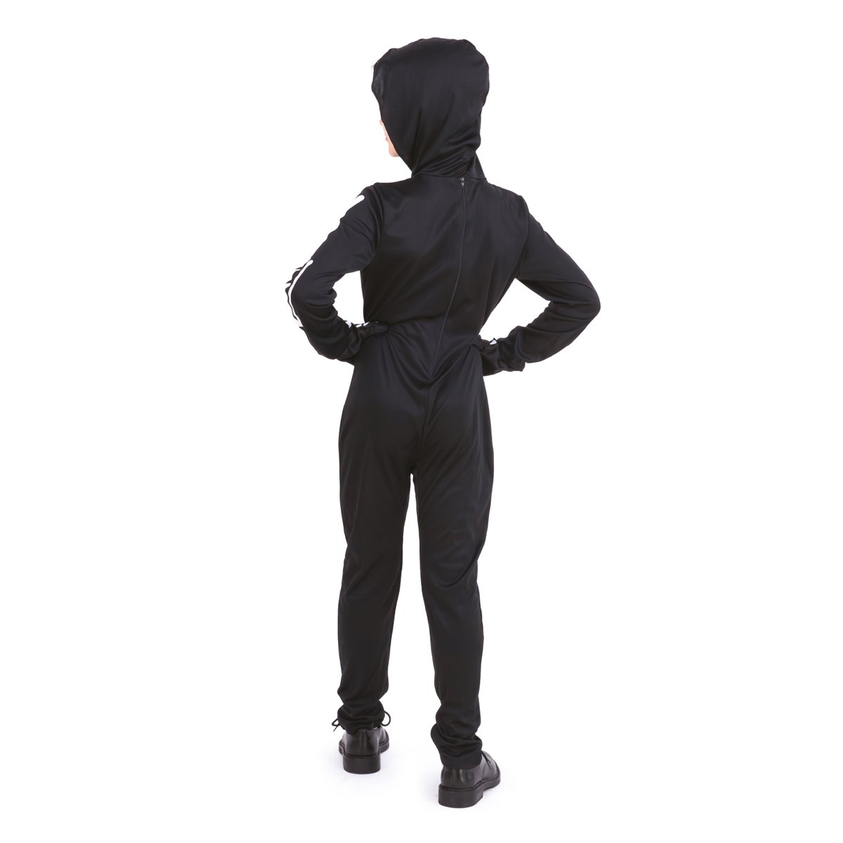 Skeletkostume sort og hvid 120-130 cm Skeletkostume sort og hvid 120-130 cm