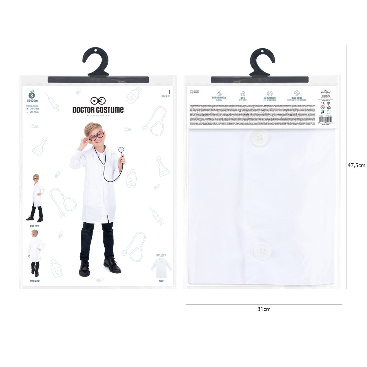 Doktorkostume 110-120 cm børn Doktorkostume 110-120 cm børn