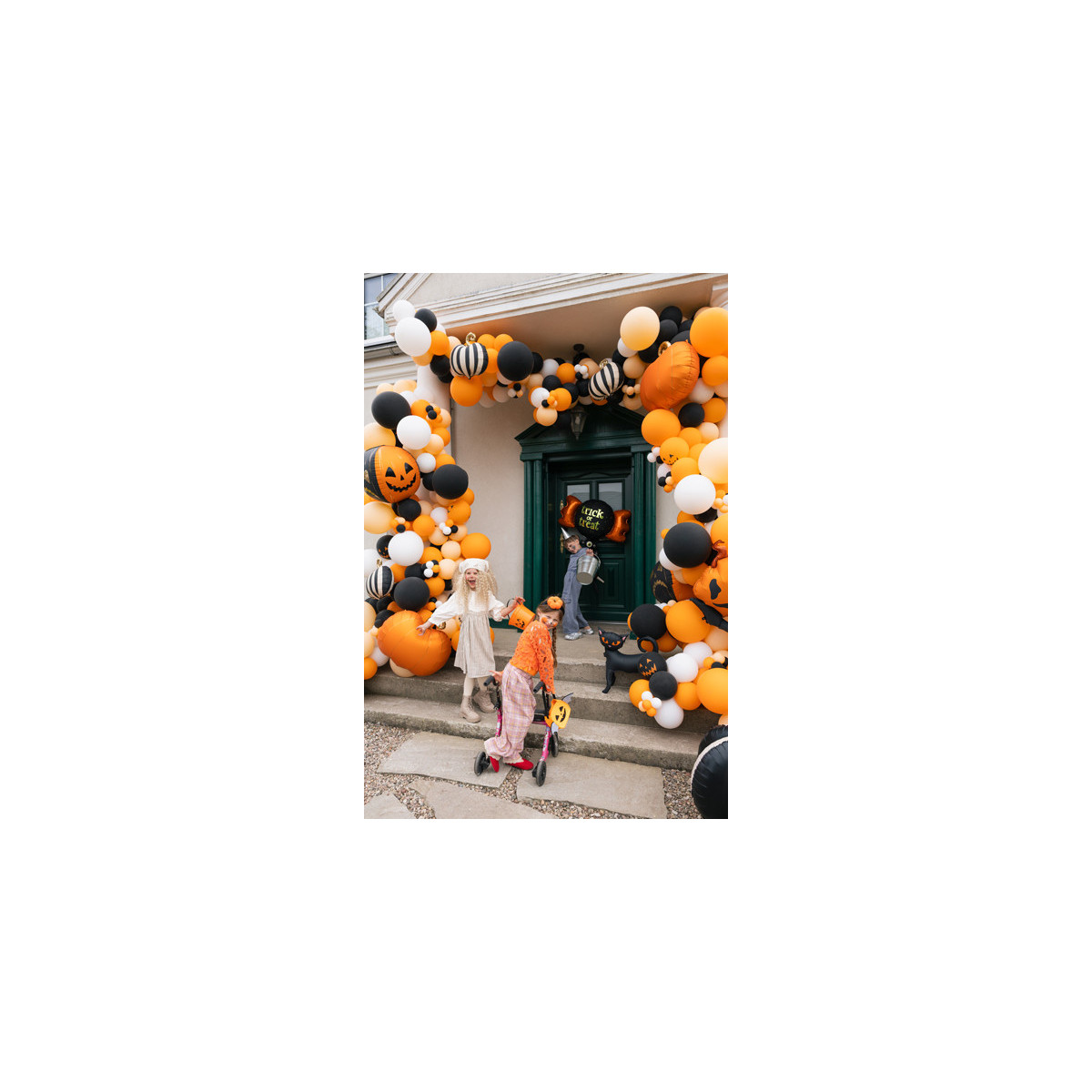 Standing foil balloon Cat, 45x48 cm, black