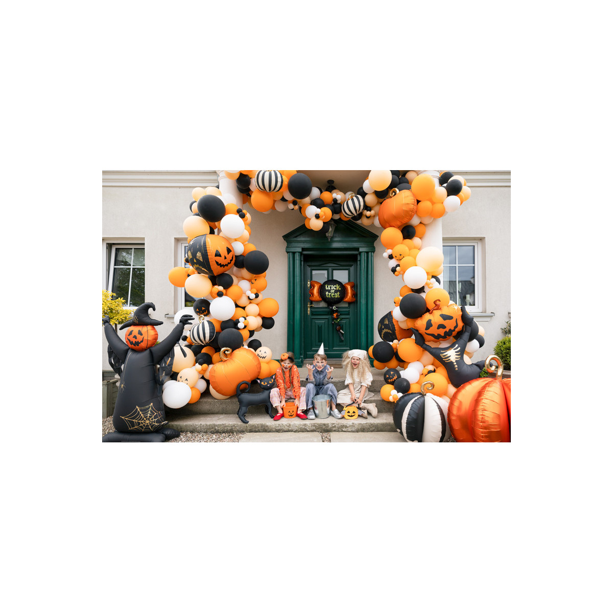Standing foil balloon Cat, 45x48 cm, black