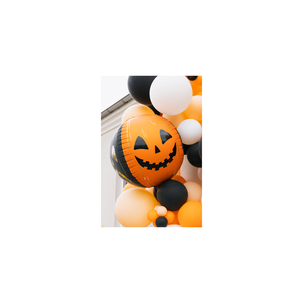 Foil balloon Scary pumpkins, 50 cm, orange-black