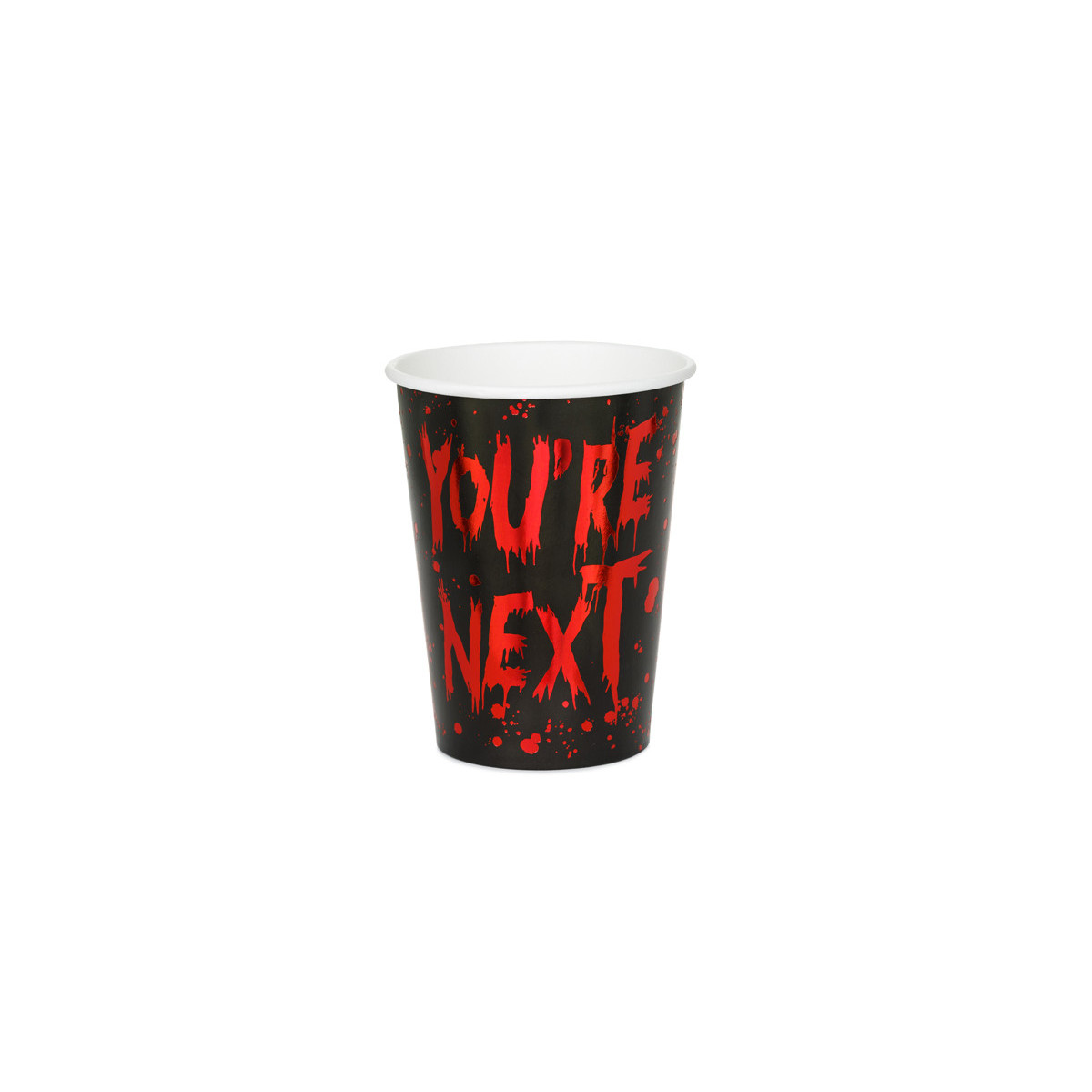 Cups You're next, 250 ml, black-red (1 pkt / 6 pc.) Cups You're next, 250 ml, black-red (1 pkt / 6 pc.)