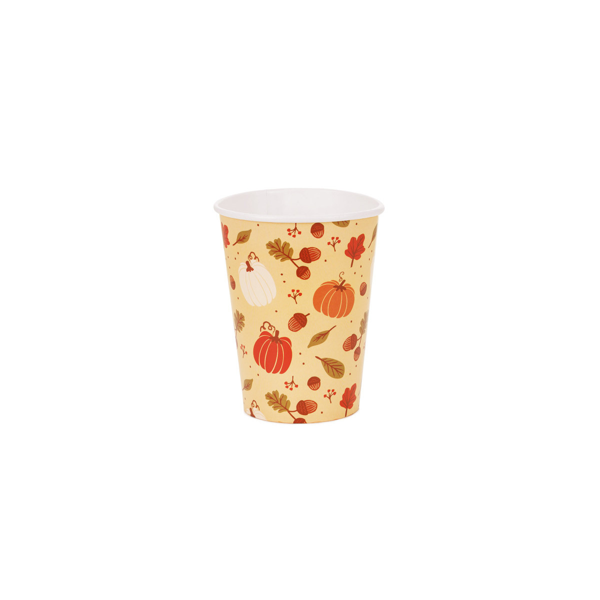 Cups Pumpkins and acorns, 250 ml, orange (1 pkt / 6 pc.) Cups Pumpkins and acorns, 250 ml, orange (1 pkt / 6 pc.)