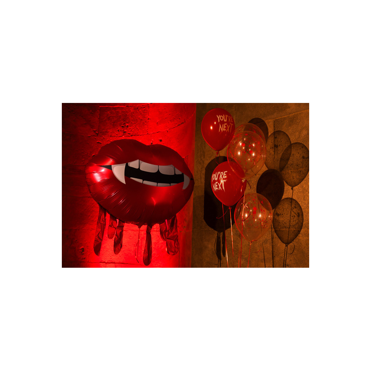 Balloons 30 cm, Blood Stains, Crystal Clear (1 pkt / 50 pc.)