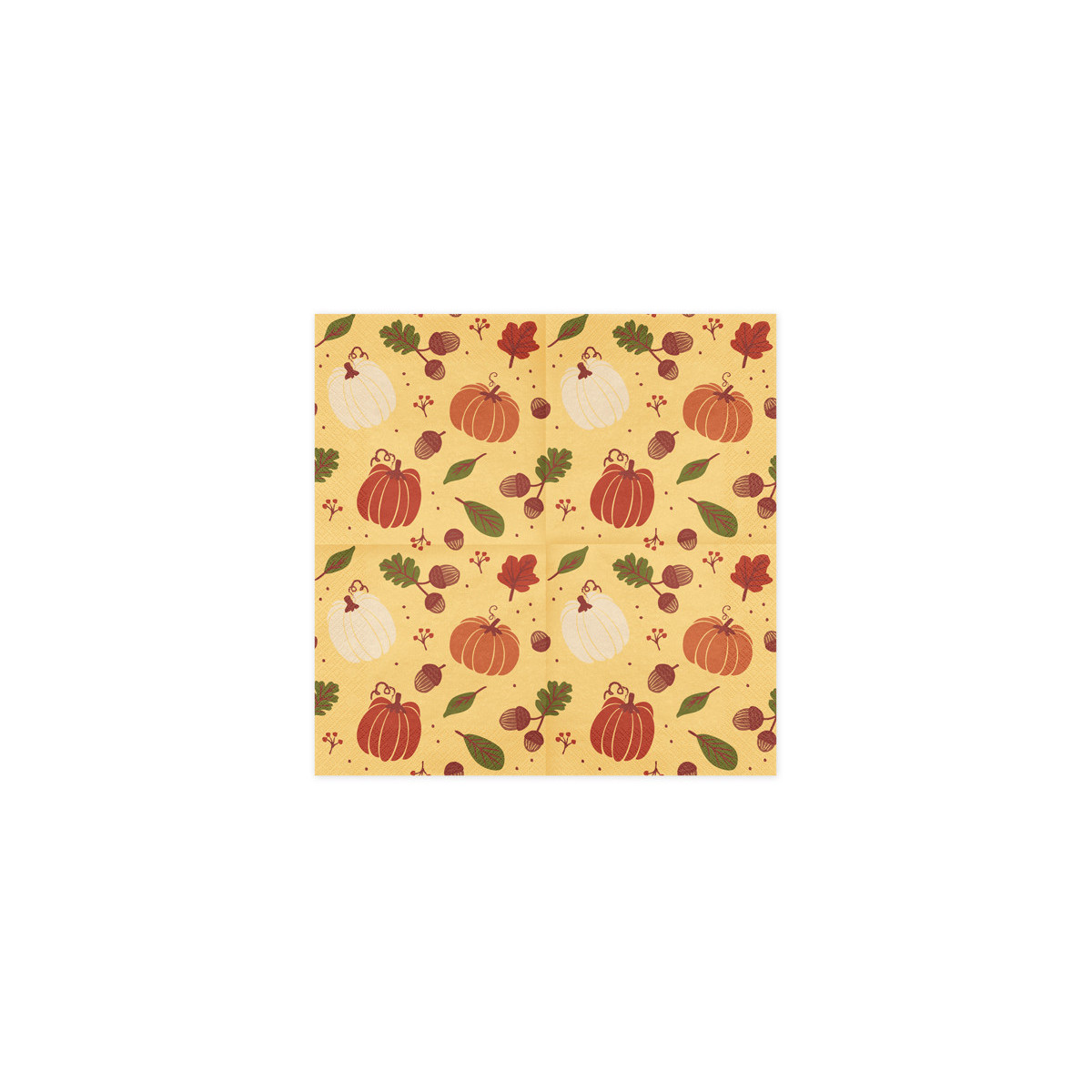 Napkins Pumpkins and acorns, 33x33 cm, orange (1 pkt / 20 pc.) Napkins Pumpkins and acorns, 33x33 cm, orange (1 pkt / 20 pc.)