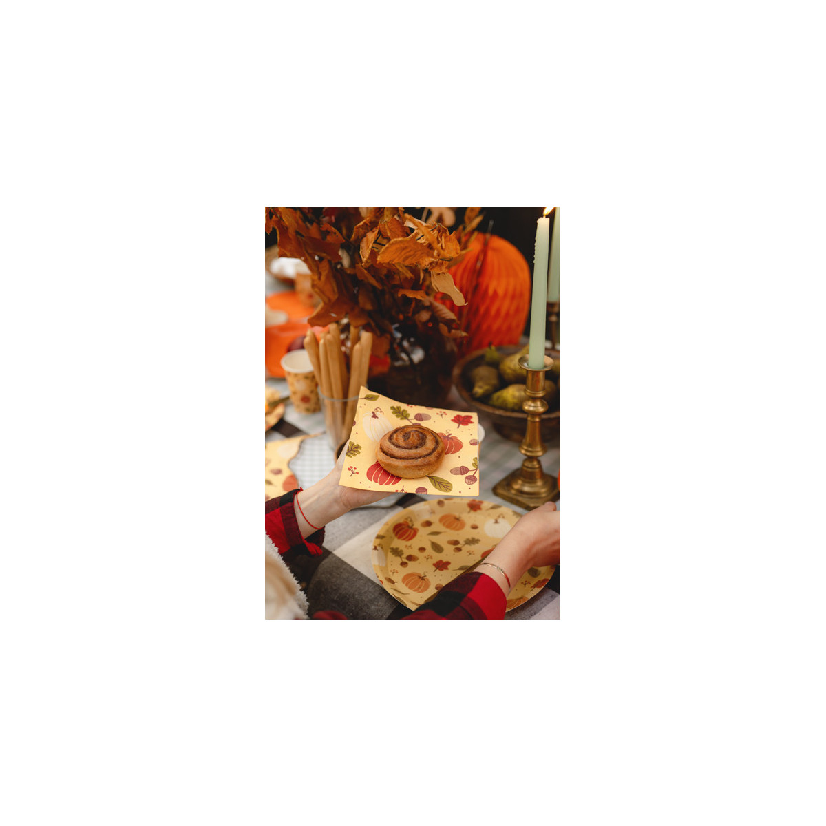 Napkins Pumpkins and acorns, 33x33 cm, orange (1 pkt / 20 pc.) Napkins Pumpkins and acorns, 33x33 cm, orange (1 pkt / 20 pc.)