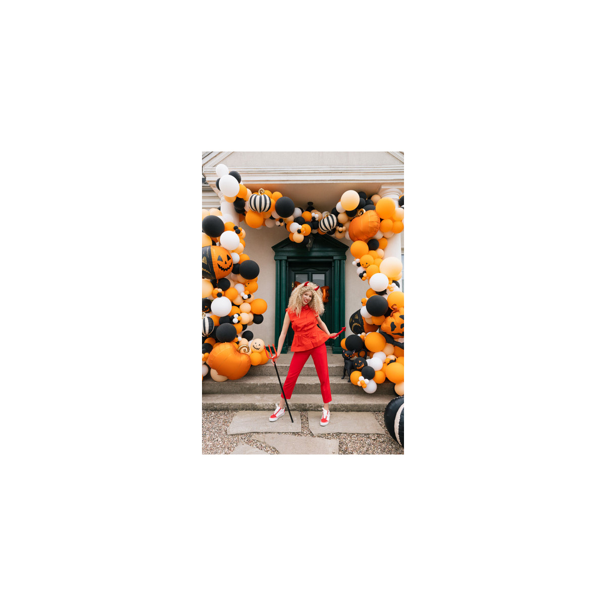 Devil Costume, red, one size for adults