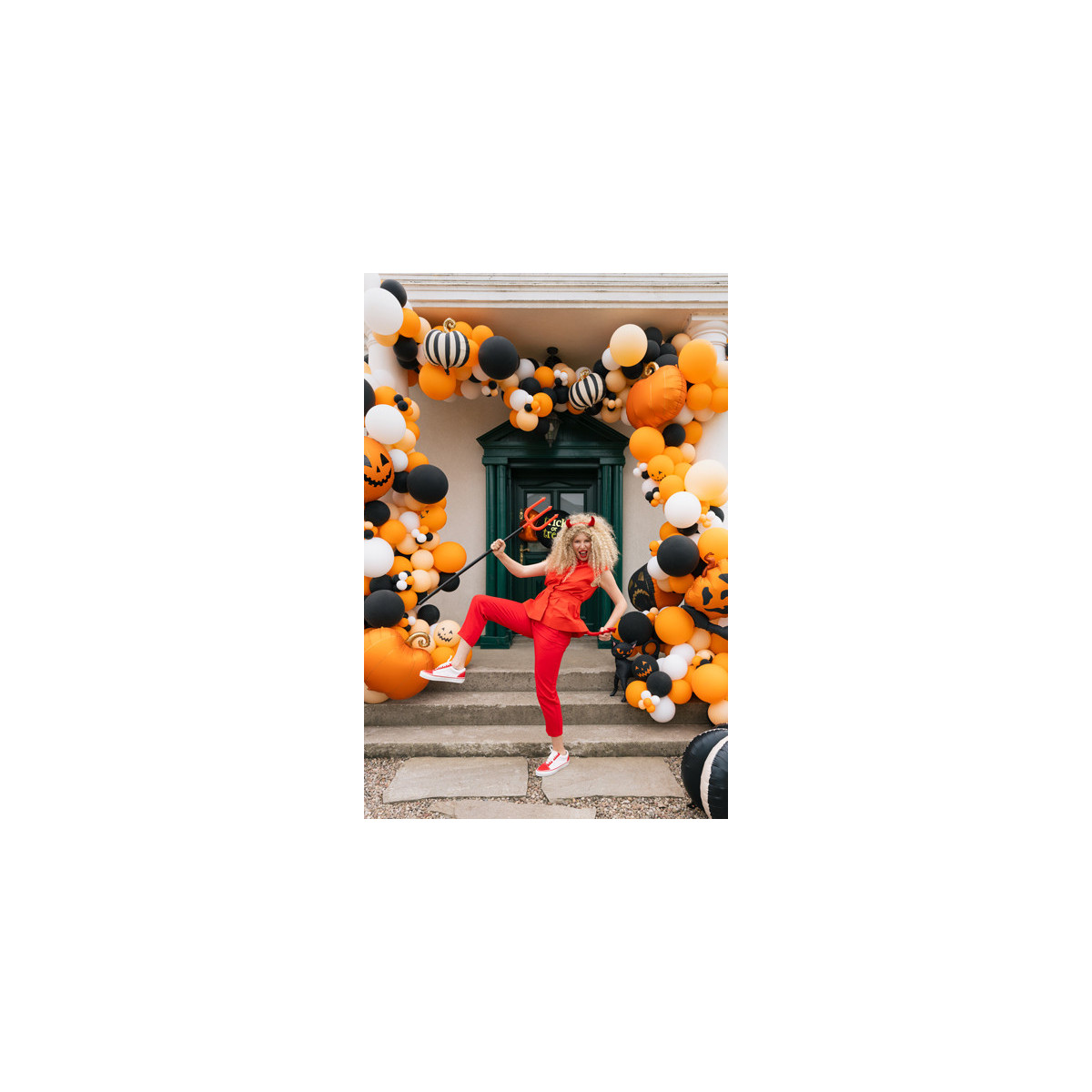 Devil Costume, red, one size for adults