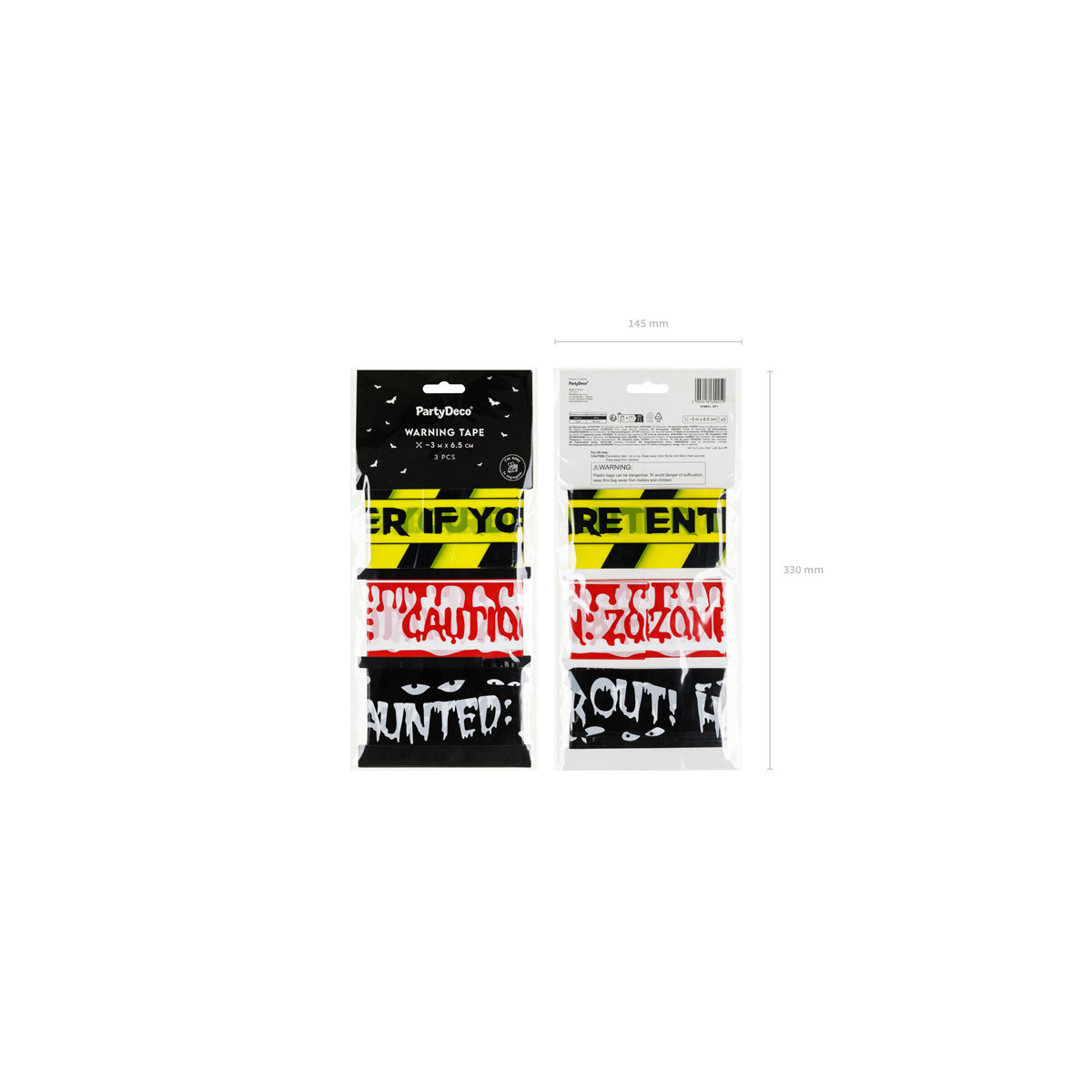 Halloween decorative tape set, mix (1 pkt / 3 pc.) Halloween decorative tape set, mix (1 pkt / 3 pc.)