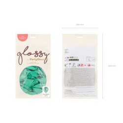 Glossy Balloons 30cm, bottle green (1 pkt / 50 pc.)