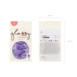 Glossy Balloons 30cm, violet (1 pkt / 50 pc.)