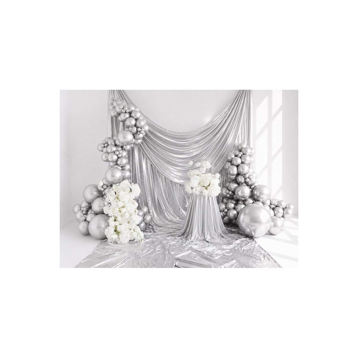 Glossy Balloons 30cm, silver (1 pkt / 50 pc.) Glossy Balloons 30cm, silver (1 pkt / 50 pc.)