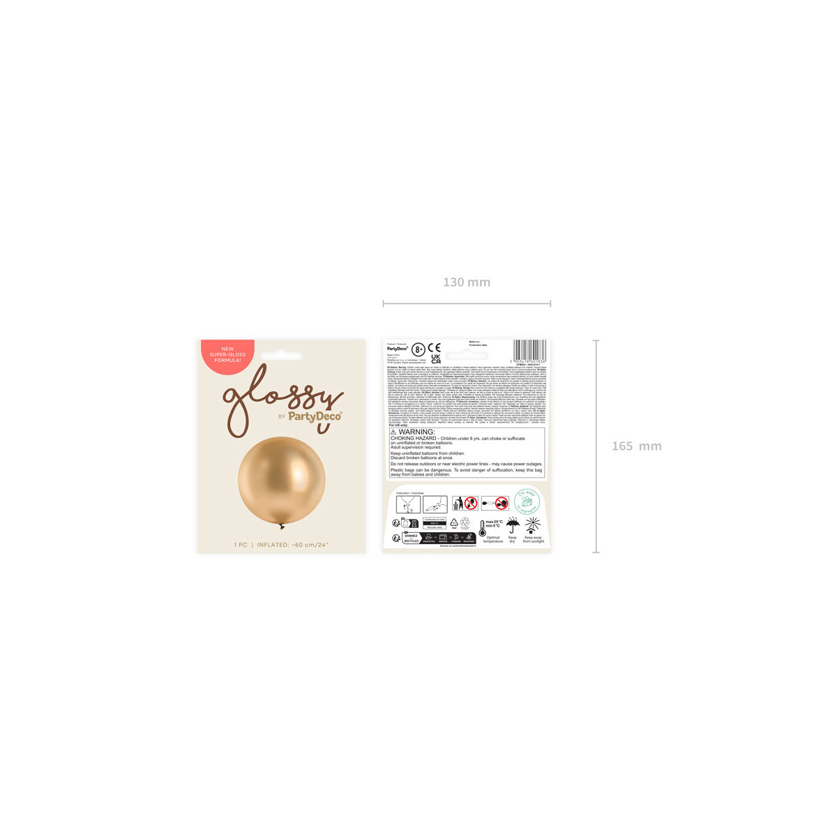 Glossy Balloon 60cm, gold Glossy Balloon 60cm, gold