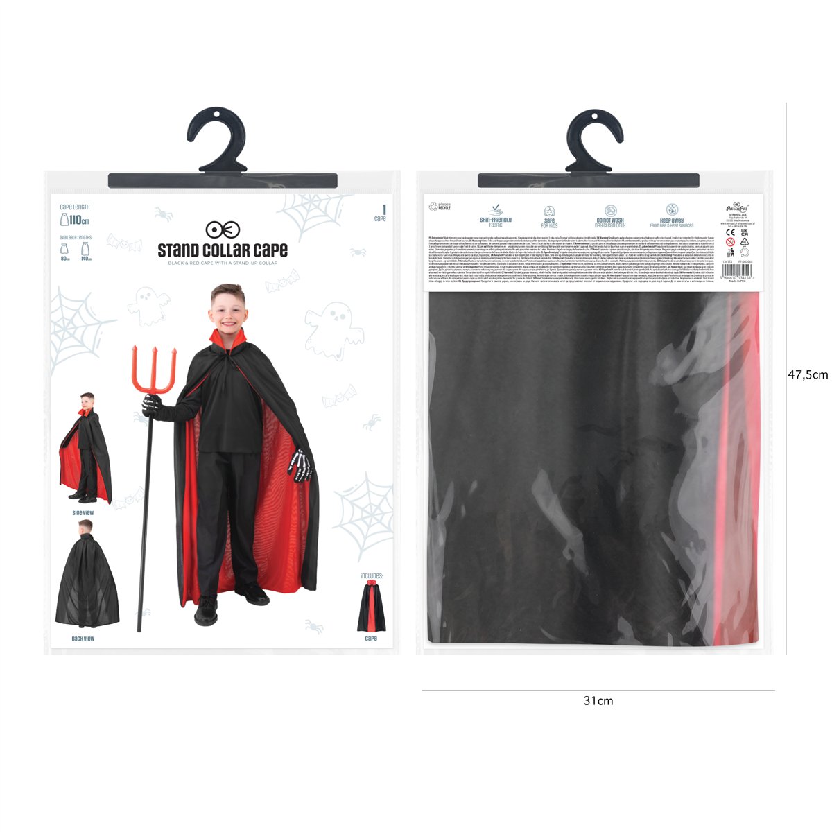Dracula kappe. Så er der rod altså sort ud, men de er rød indvendig. 110 cm Dracula kappe. Så er der rod altså sort ud, men de er rød indvendig. 110 cm
